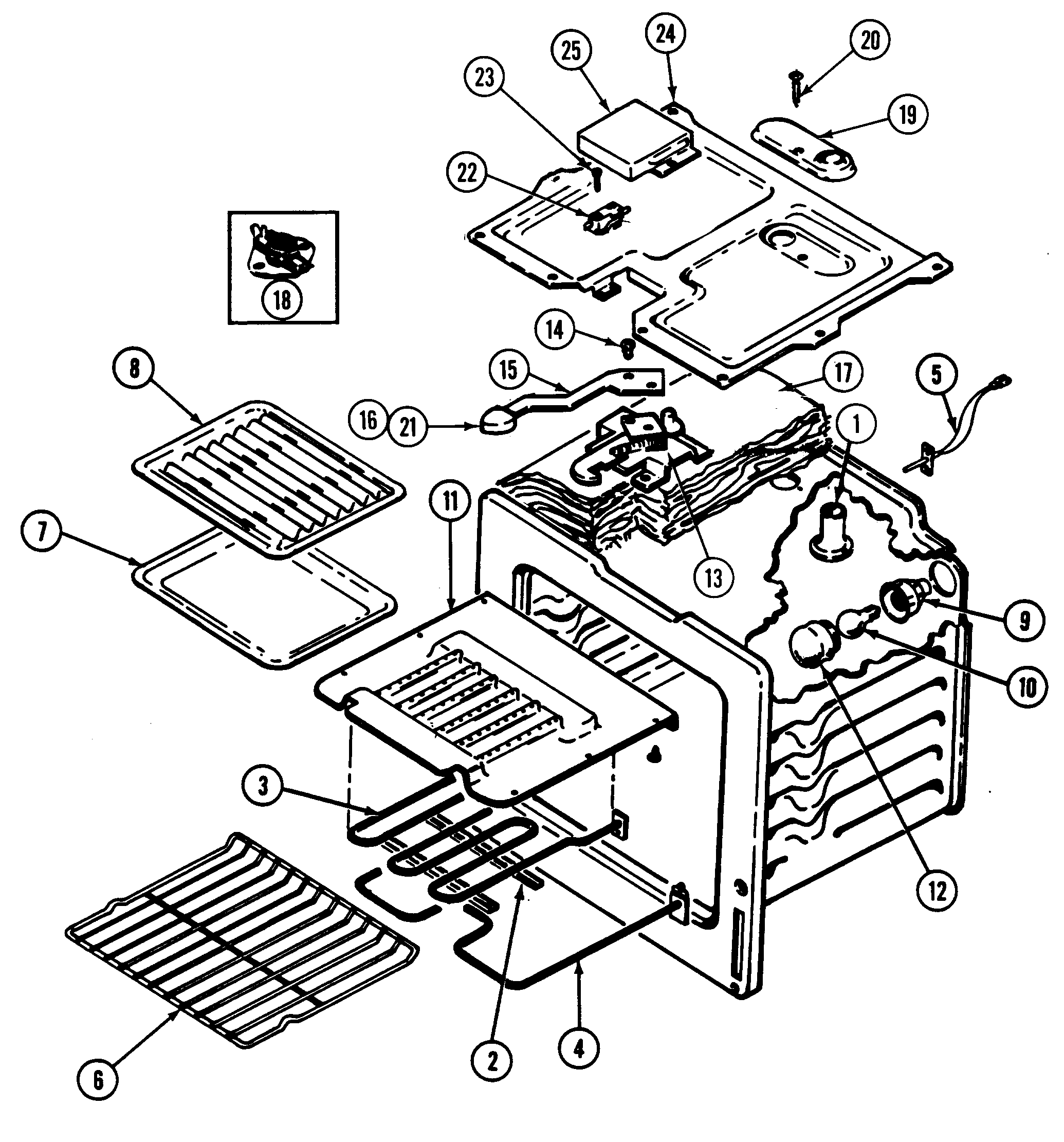 viking oven parts list